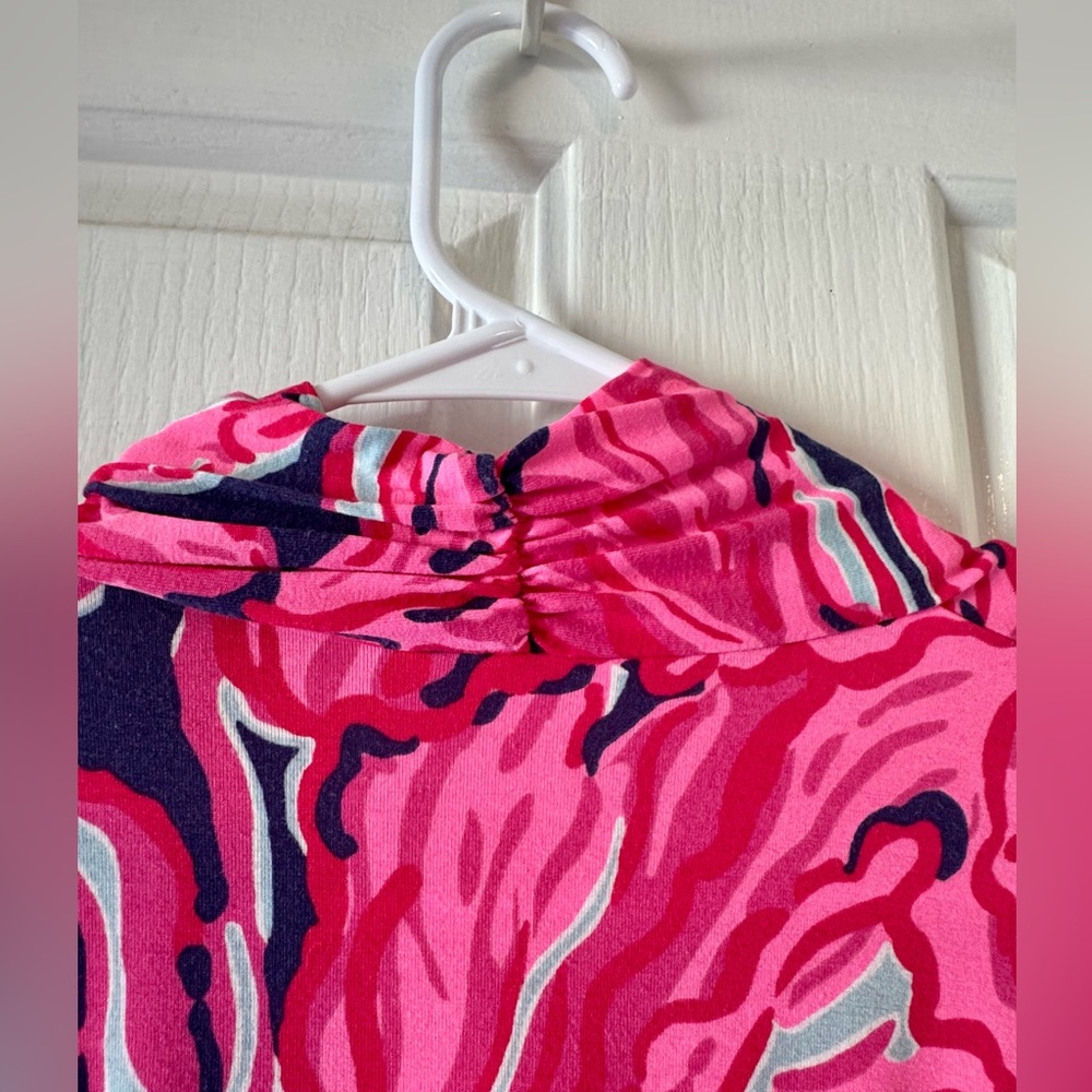LILLY PULITZER “Alexandra” 3/4 Sleeve Pink Floral Dress - Picture 8 of 13